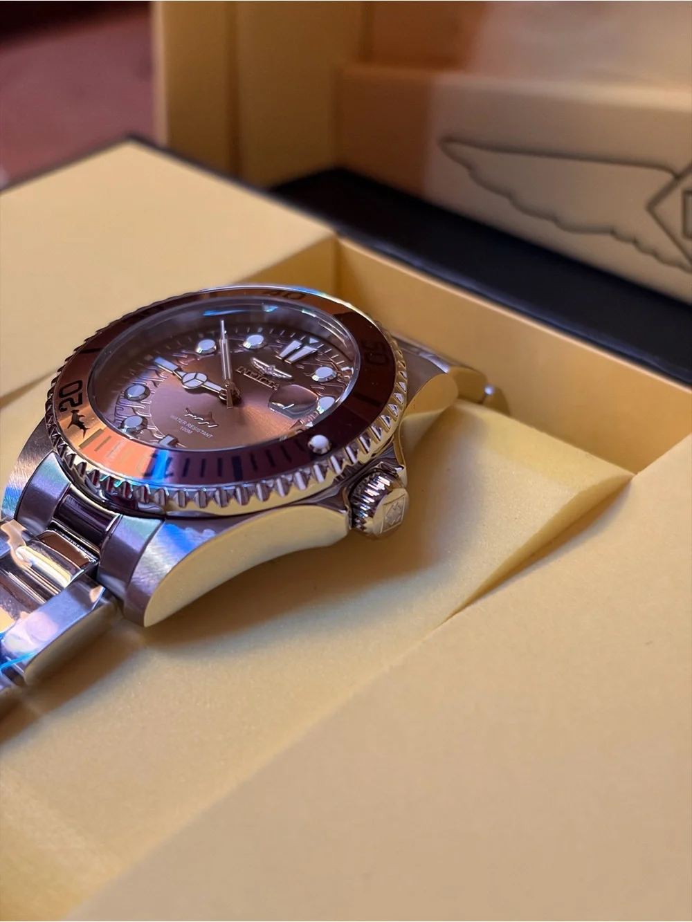 Invicta Pro Diver ‘Coffee’ Brown Luxury Women’s Swim/Dive Watch! 34MM Limited Co